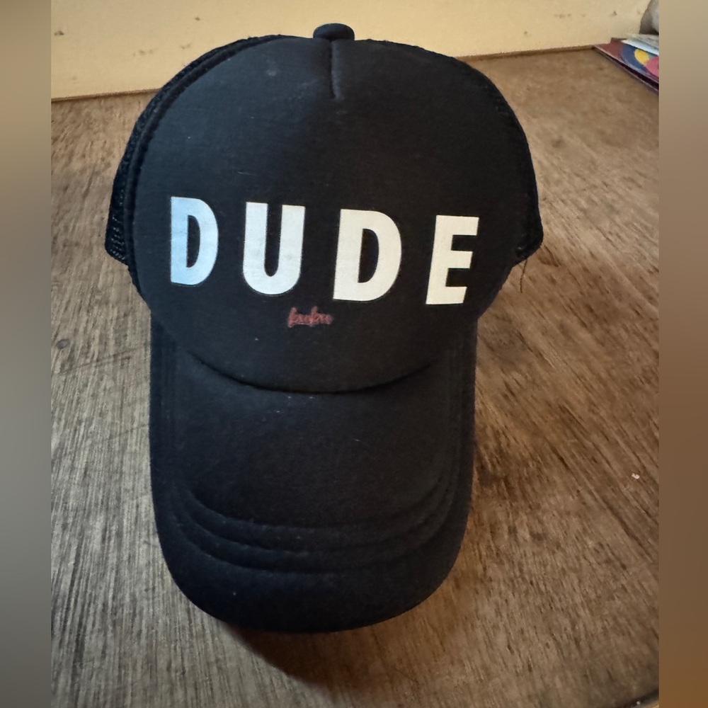 Bubu toddler black dude trucker hat medium